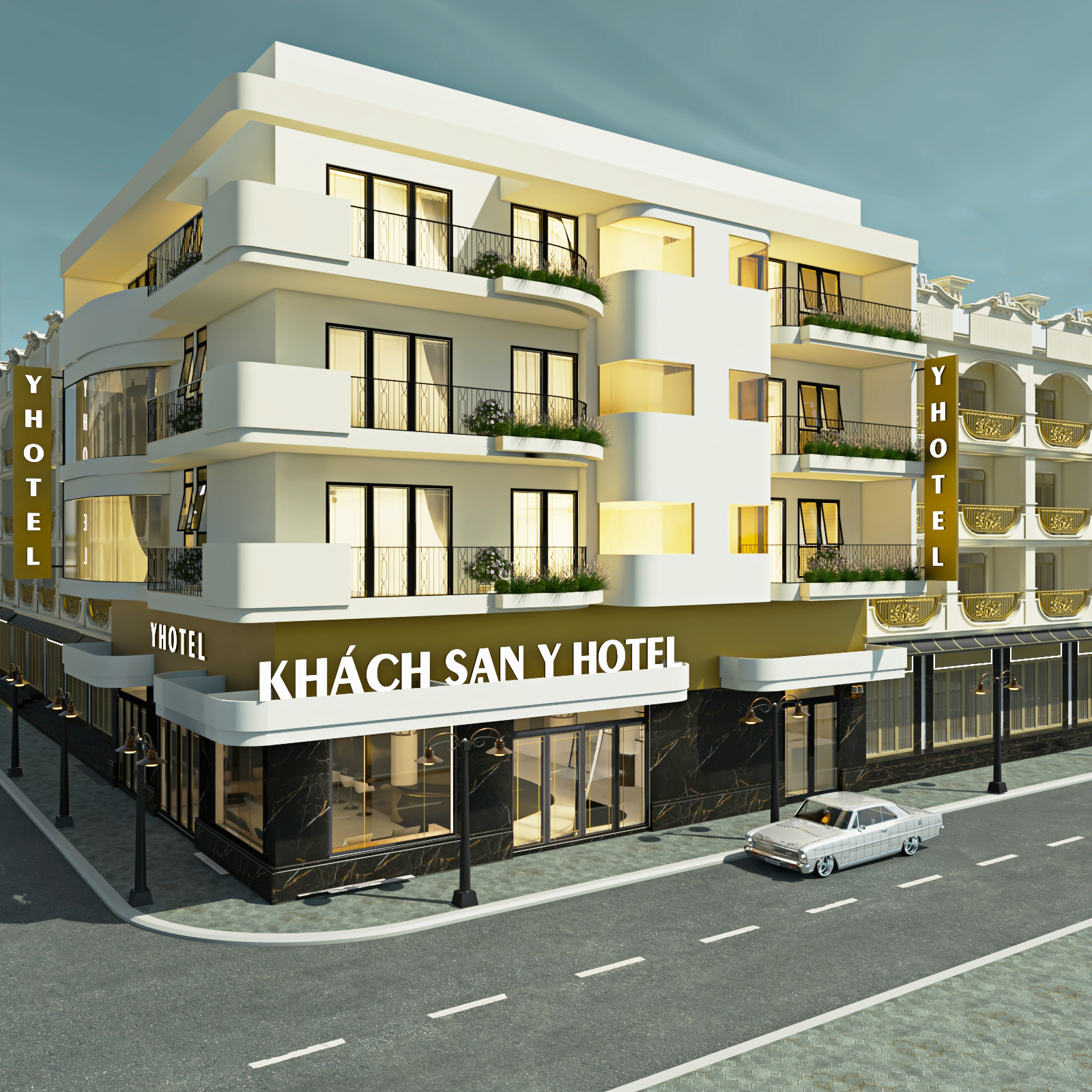 Khách sạn Y Hotel - Kiến trúc hiện đại với thiết kế sang trọng